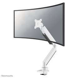 Neomounts by Newstar Select NM-D775WHITEPLUS Full Motion Desk Mount (clamp & grommet) for 10-49" Curved Monitor Screens, Height Adjustable (gas spring) - White